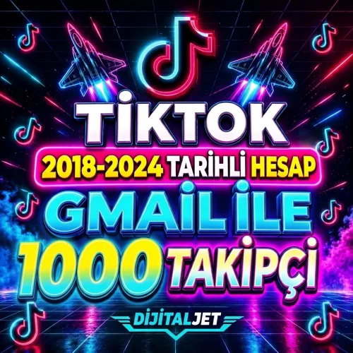  ⚡2018-2024-1.000 Takipçi-Mail Tiktok Hazır Hesap